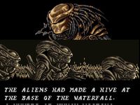 une photo d'Ã©cran de Alien VS Predator (Super Nintendo) sur Nintendo Super Nes